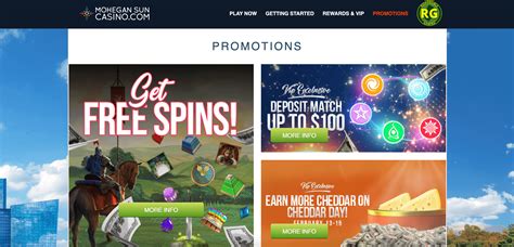 mohegan sun online promotions